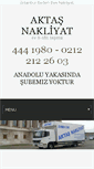 Mobile Screenshot of aktasnakliyat.com